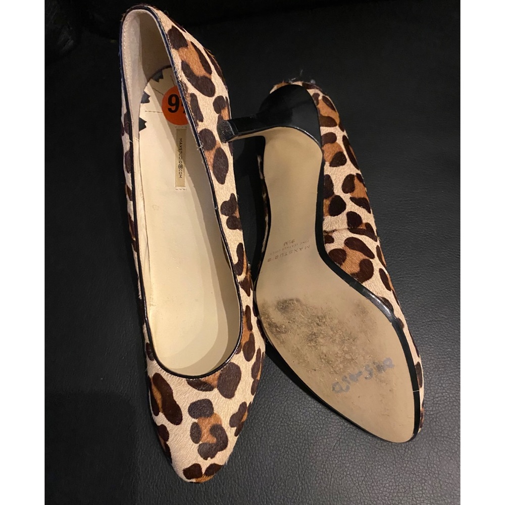 Leopard print used heels